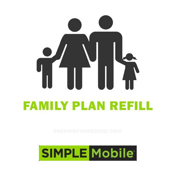 Simple Mobile Family Plan Refills Tagged "Family Fee _2024_family