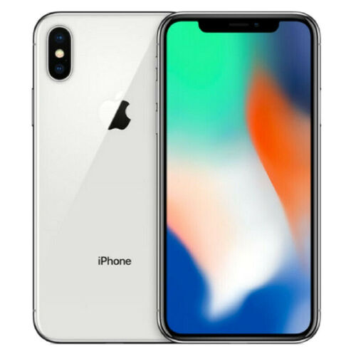 Apple iPhone X 64GB Silver Simple Mobile PrePaid Phone Zone