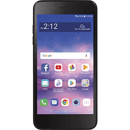 LG Rebel Simple Mobile Black – PrePaid Phone Zone