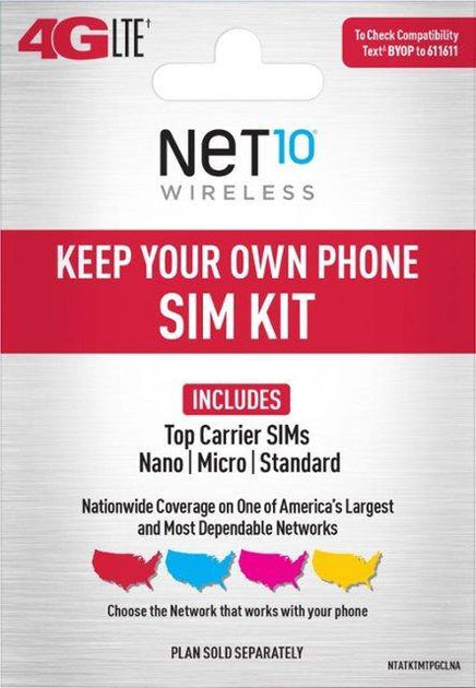 Net10 - Replacement Sim Card Kit – PrePaid Phone Zone