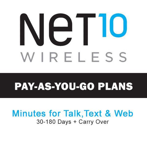 Net10 Wireless Pay As You Go Plan Refill - PrePaid Phone Zone