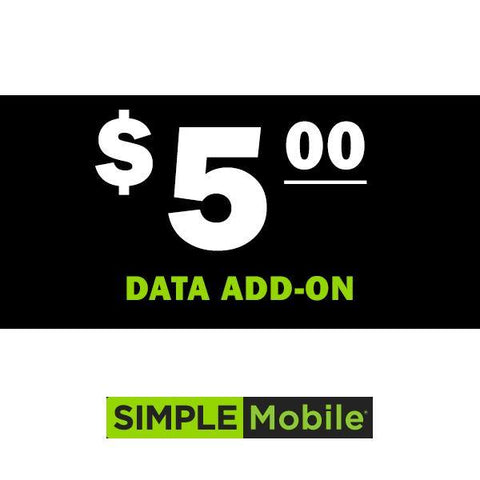 Simple Mobile Data Add-On Plans - PrePaid Phone Zone